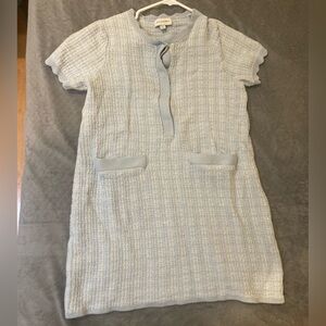 FREE ASSEMBLY Soft Blue Knit Sweater Dress